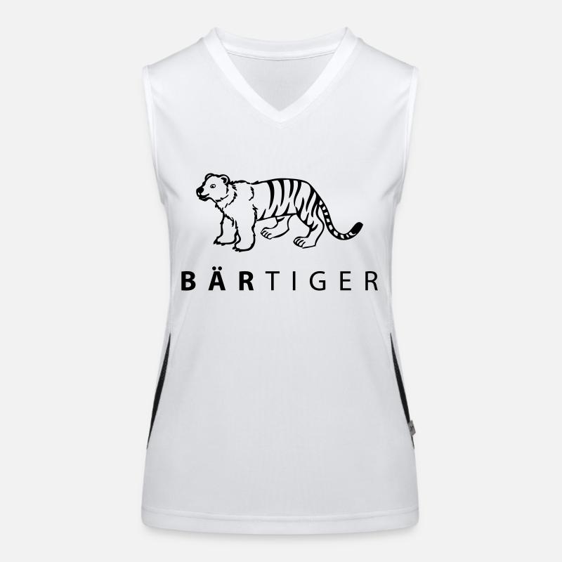 bearded Women's Functional Contrast Tank Top