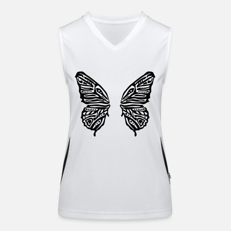 ailes papillon Débardeur respirant contrasté Femme