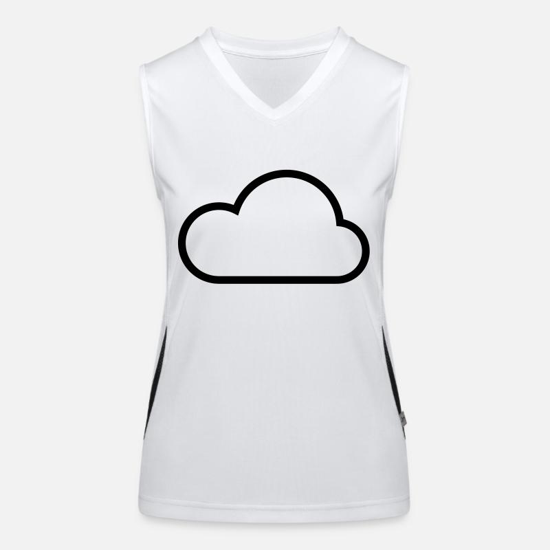 Cloud Funktionelles Kontrast-Tank Top für Frauen