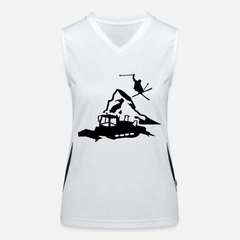 matterhorn in switzerland Funktionelles Kontrast-Tank Top für Frauen