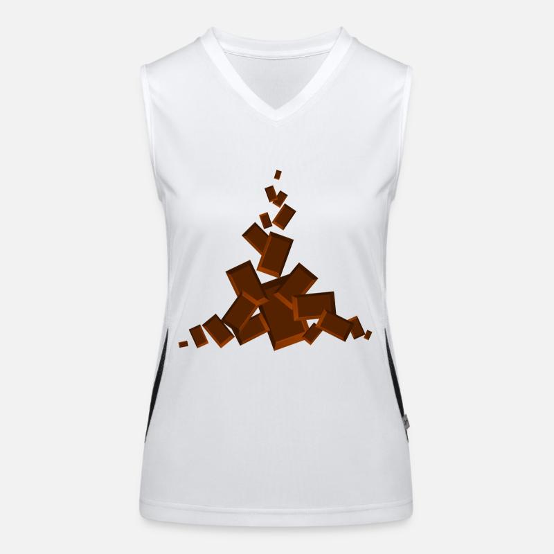 Chocolate Chocolate Candy Sweet Women's Functional Contrast Tank Top