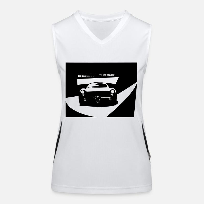 Alfa Car Funktionelles Kontrast-Tank Top für Frauen