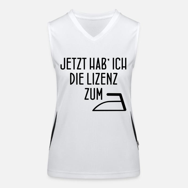 LIZENZ ZUM BÜGELN Funktionelles Kontrast-Tank Top für Frauen