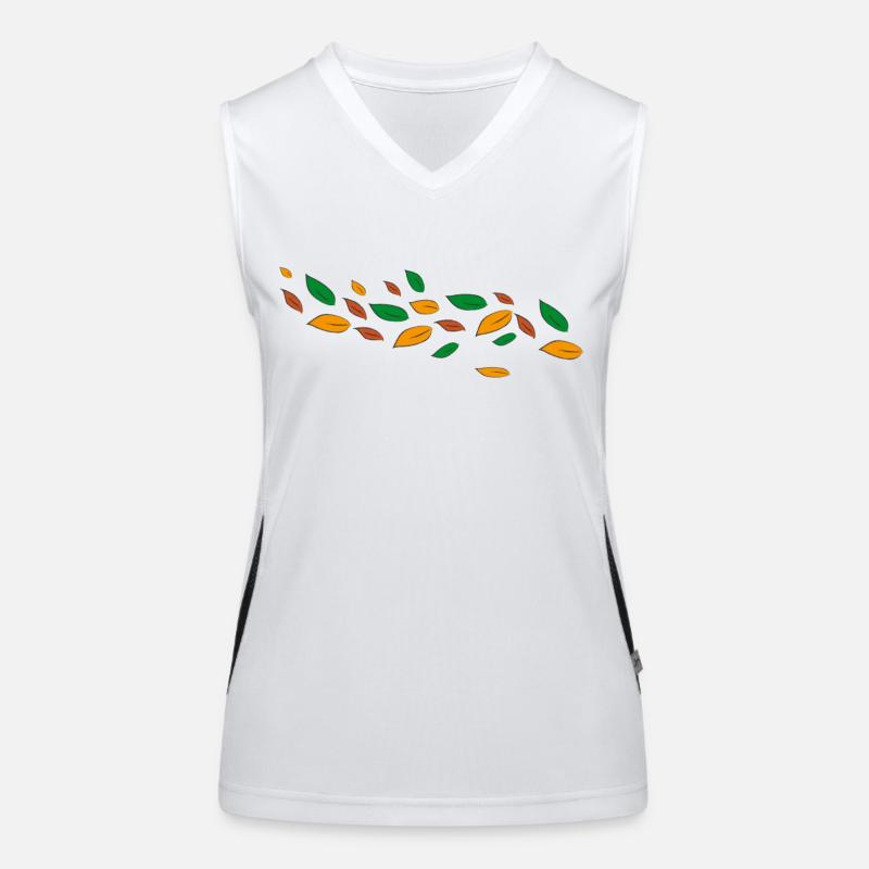 Autumn - Women's Functional Contrast Tank Top - white/black
