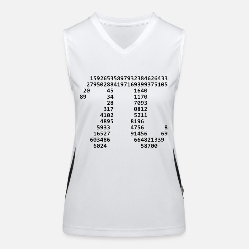 Pi Funktionelles Kontrast-Tank Top für Frauen