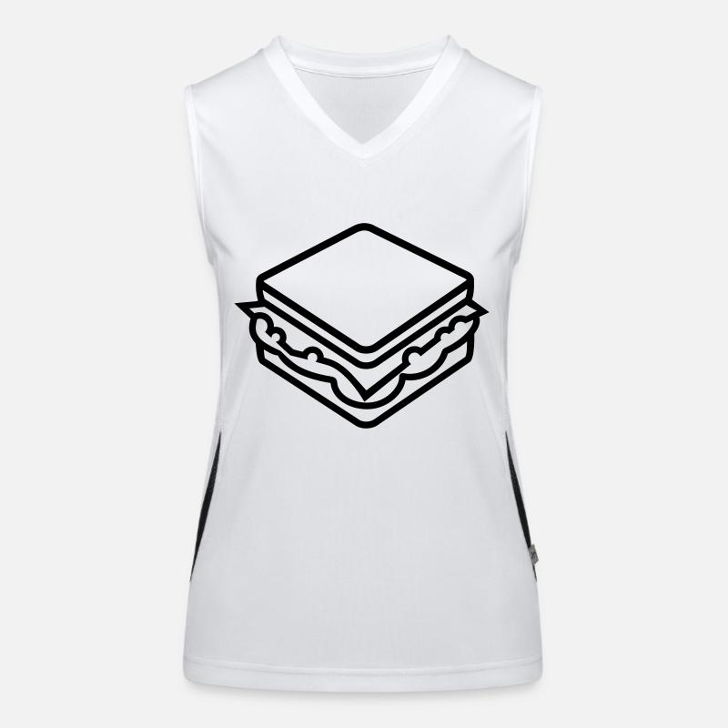 Sandwich Funktionelles Kontrast-Tank Top für Frauen