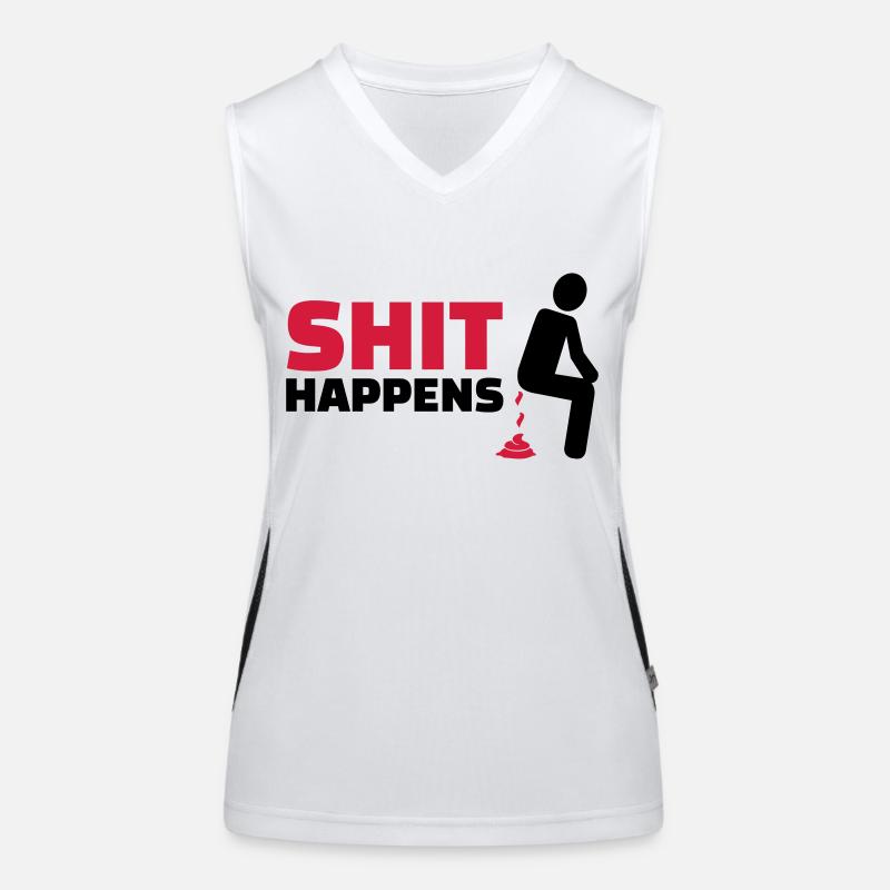 Shit happens Women's Functional Contrast Tank Top