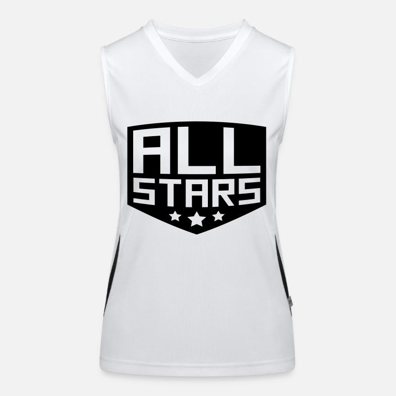 Allstars Rang Abzeichen Funktionelles Kontrast-Tank Top für Frauen