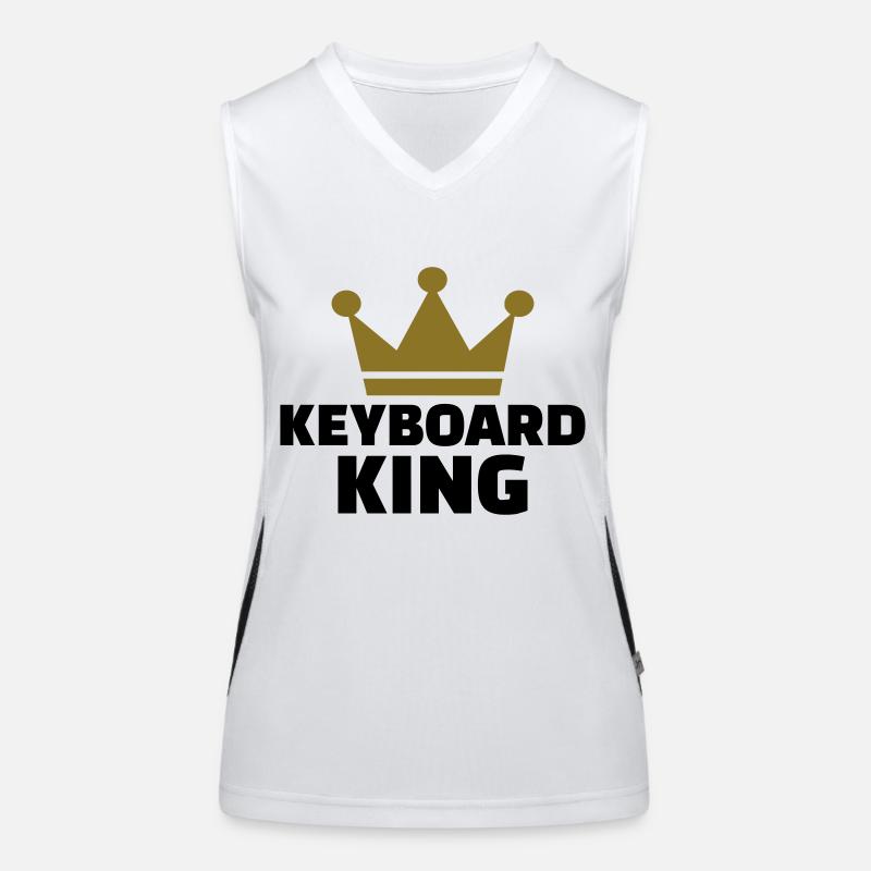 Keyboard Funktionelles Kontrast-Tank Top für Frauen