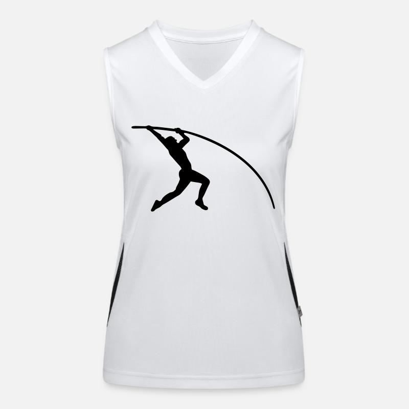 pole vault athletics Women's Functional Contrast Tank Top