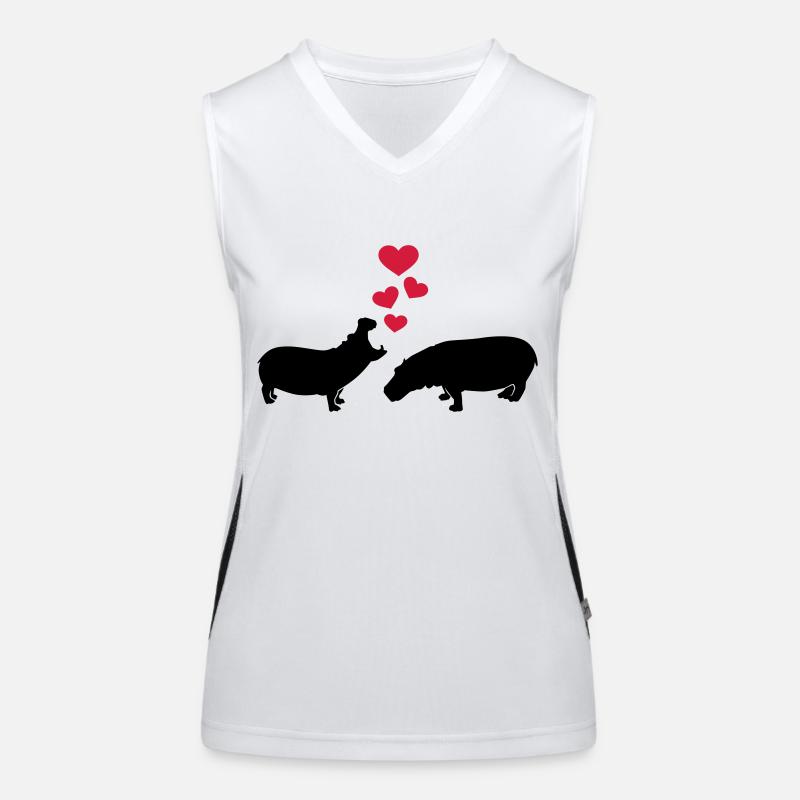 Nilpferd Funktionelles Kontrast-Tank Top für Frauen