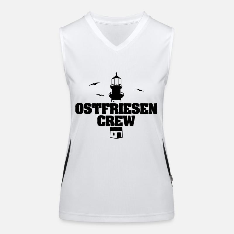 ostfriesen_crew_ly1 Funktionelles Kontrast-Tank Top für Frauen
