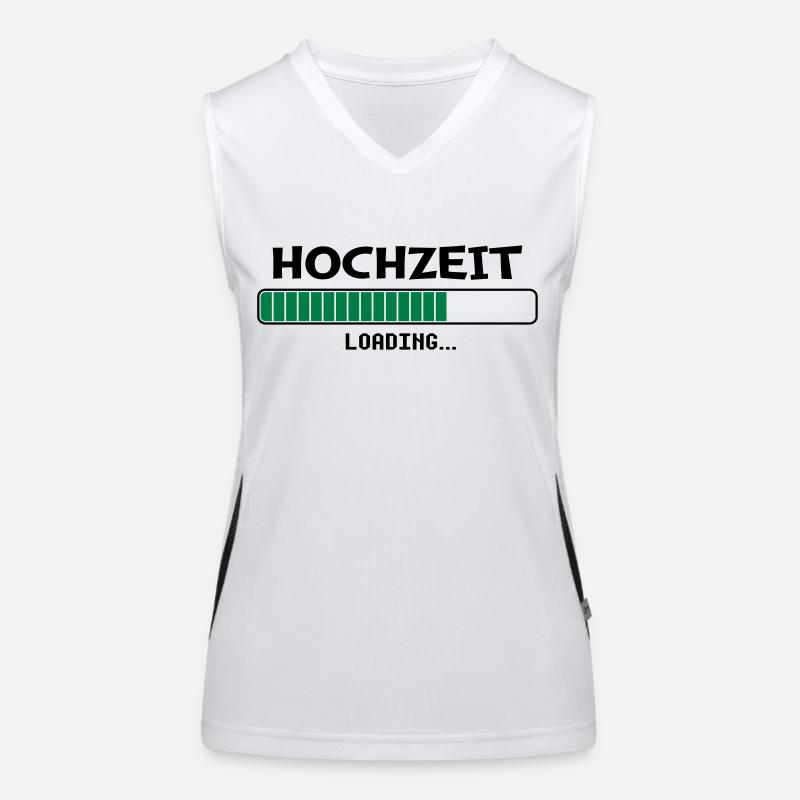 Hochzeit loading... Funktionelles Kontrast-Tank Top für Frauen