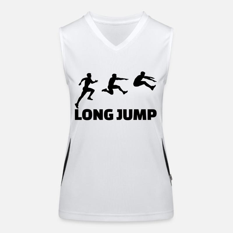 Weitsprung Funktionelles Kontrast-Tank Top für Frauen
