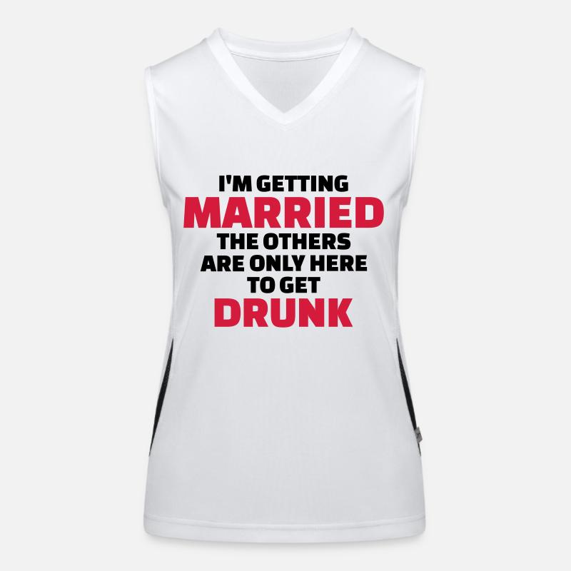 Junggesellenabschied Funktionelles Kontrast-Tank Top für Frauen