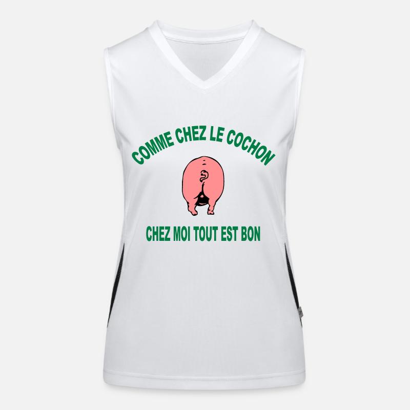 cochon Débardeur respirant contrasté Femme