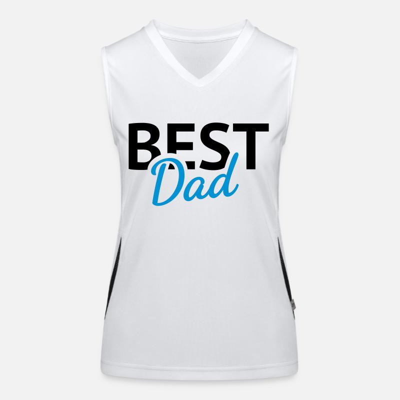 Best Dad Women's Functional Contrast Tank Top