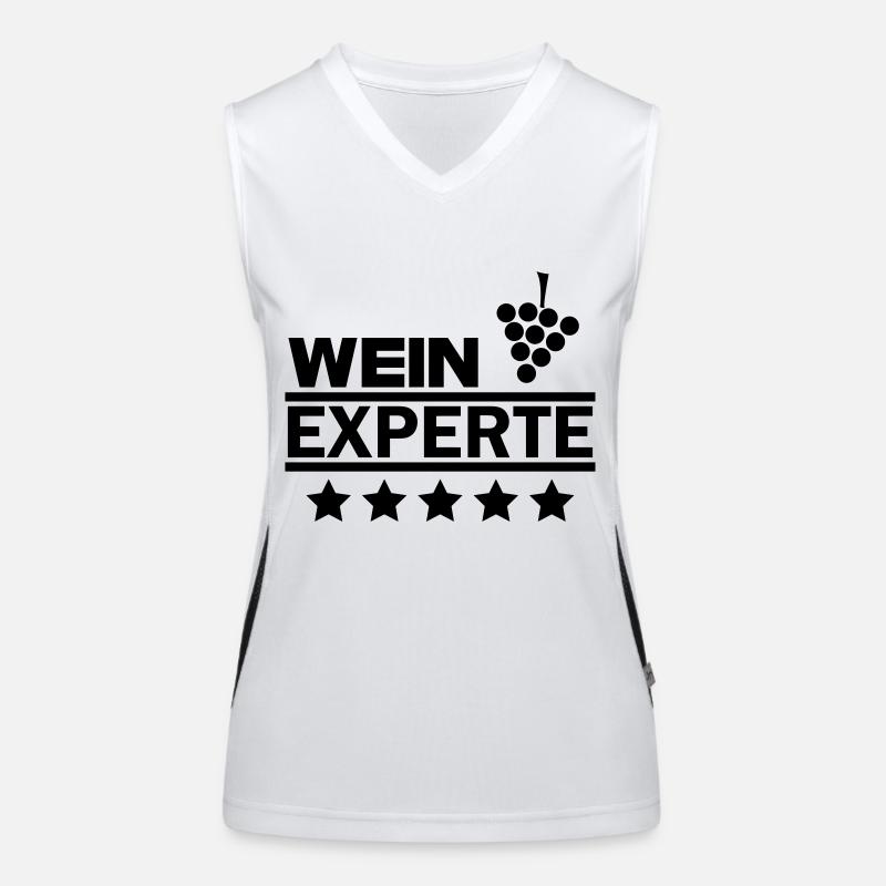 Wein Experte Funktionelles Kontrast-Tank Top für Frauen