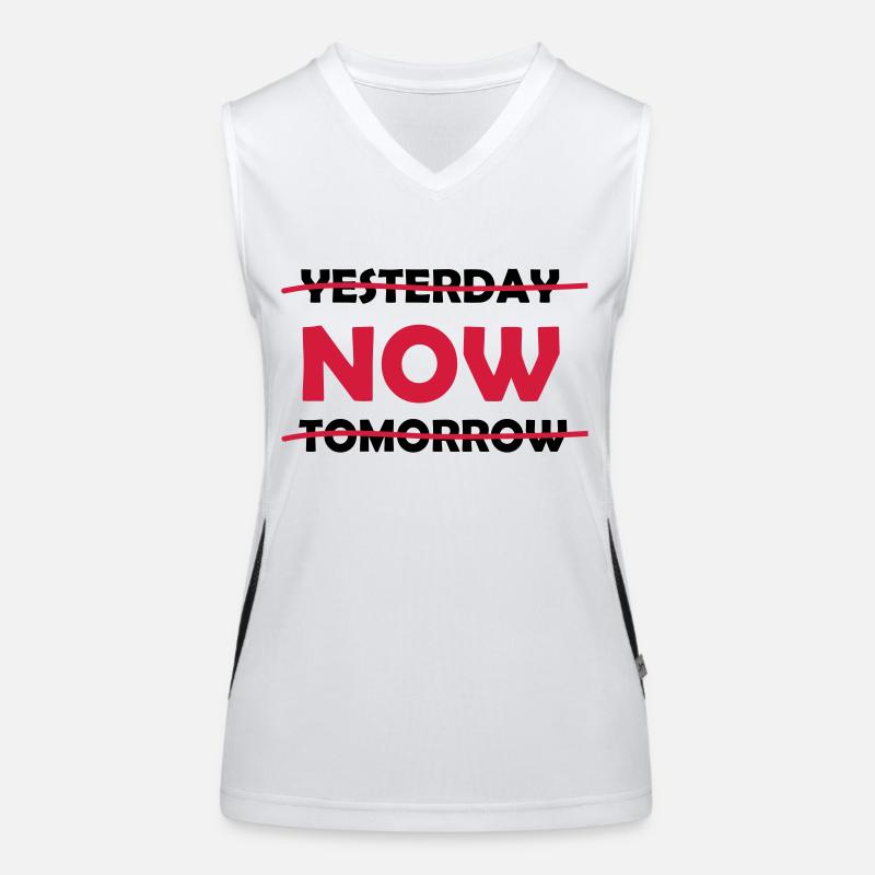 yesterday_now_tomorrow_1 Women's Functional Contrast Tank Top