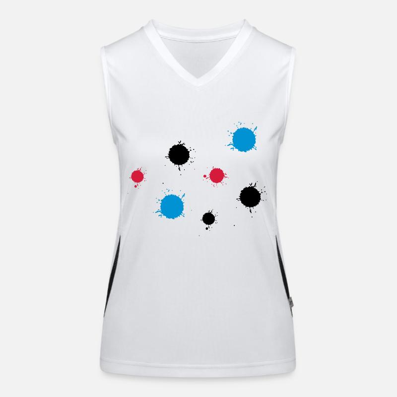 farbkleckse_2 Funktionelles Kontrast-Tank Top für Frauen
