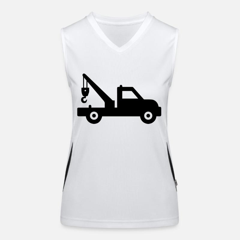 Der Abschleppwagen service 24h Funktionelles Kontrast-Tank Top für Frauen