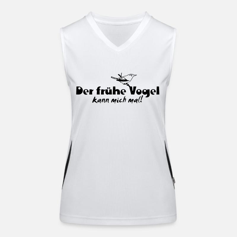 Der frühe Vogel kann mich mal Funktionelles Kontrast-Tank Top für Frauen