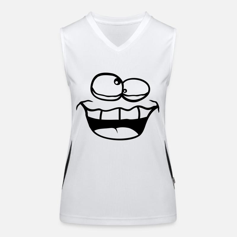 Grimace Squint Crazy Women's Functional Contrast Tank Top