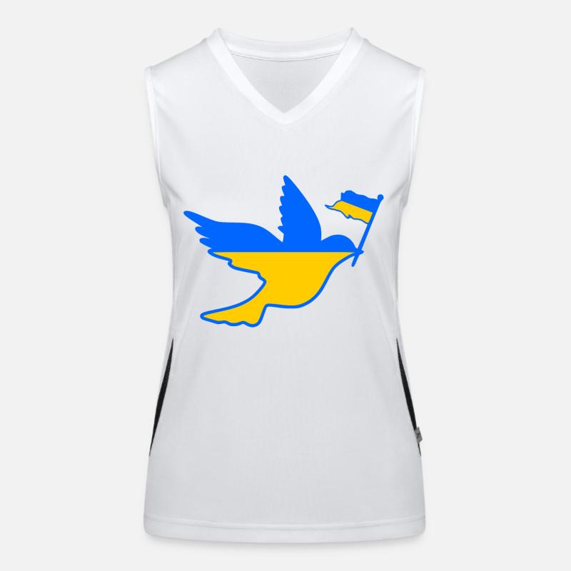 UKRAINE Funktionelles Kontrast-Tank Top für Frauen
