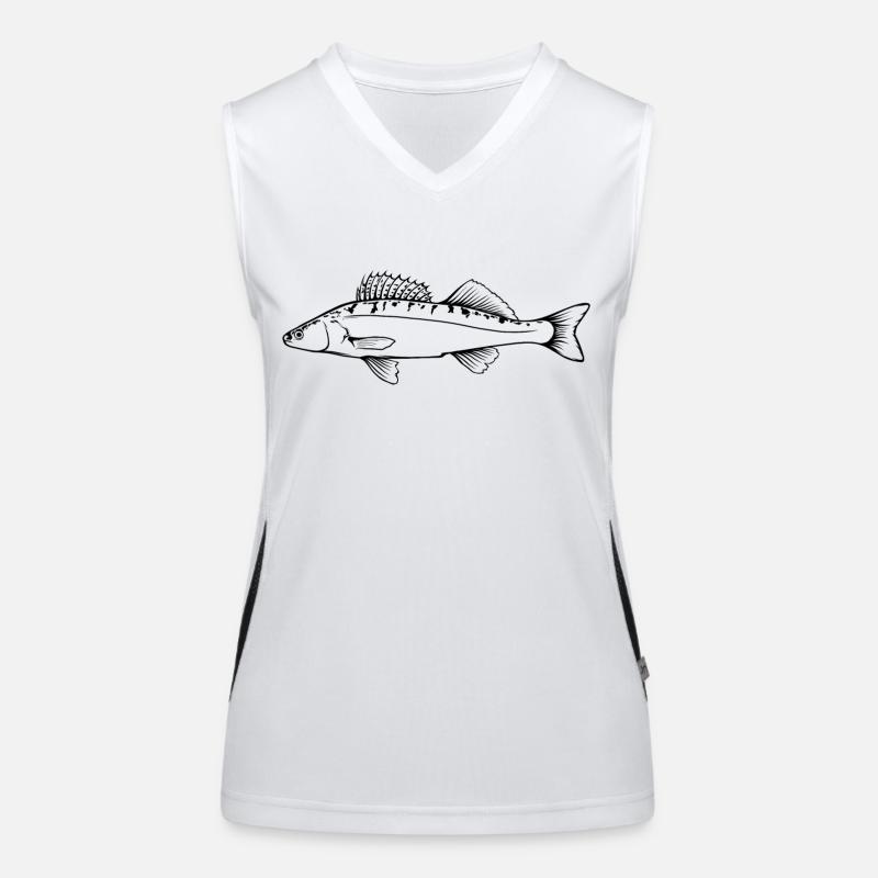 Zander Outline by Scuba.Style Women's Functional Contrast Tank Top