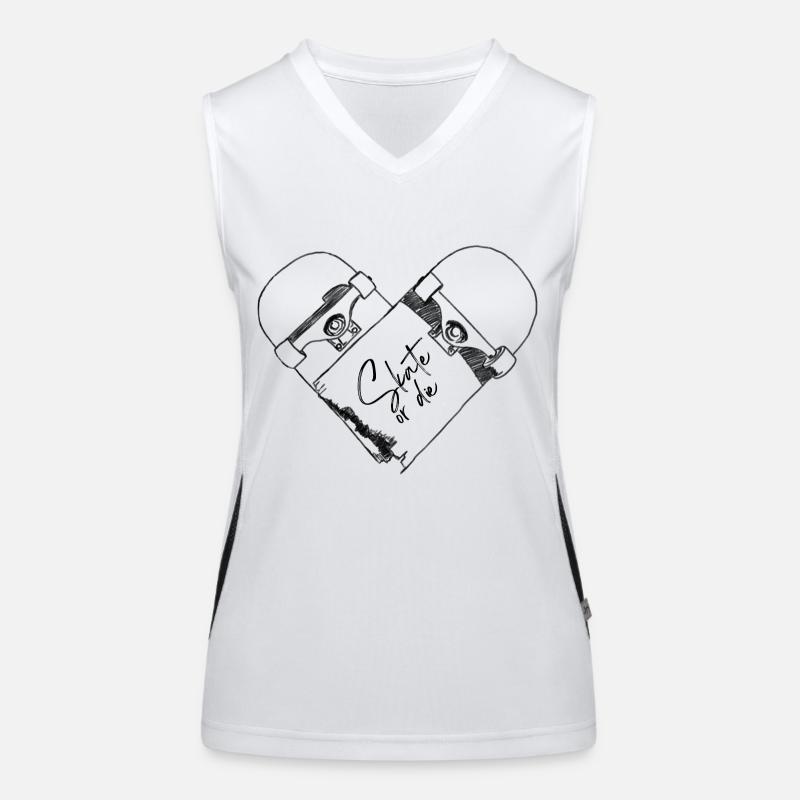 broken skateboard - Skate or die Women's Functional Contrast Tank Top