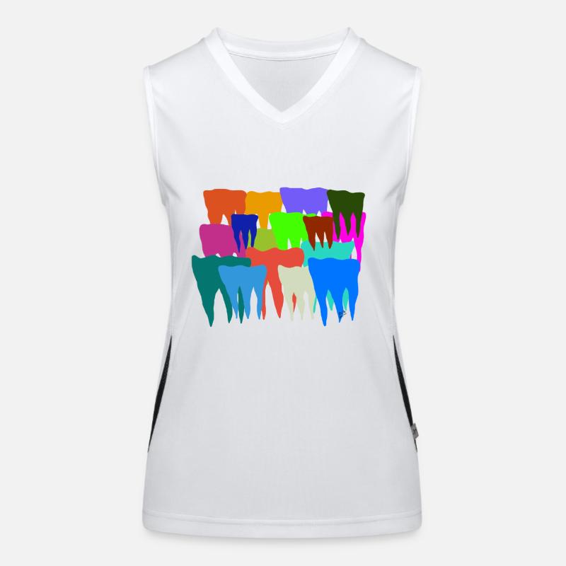 I shit on your teeth Women's Functional Contrast Tank Top