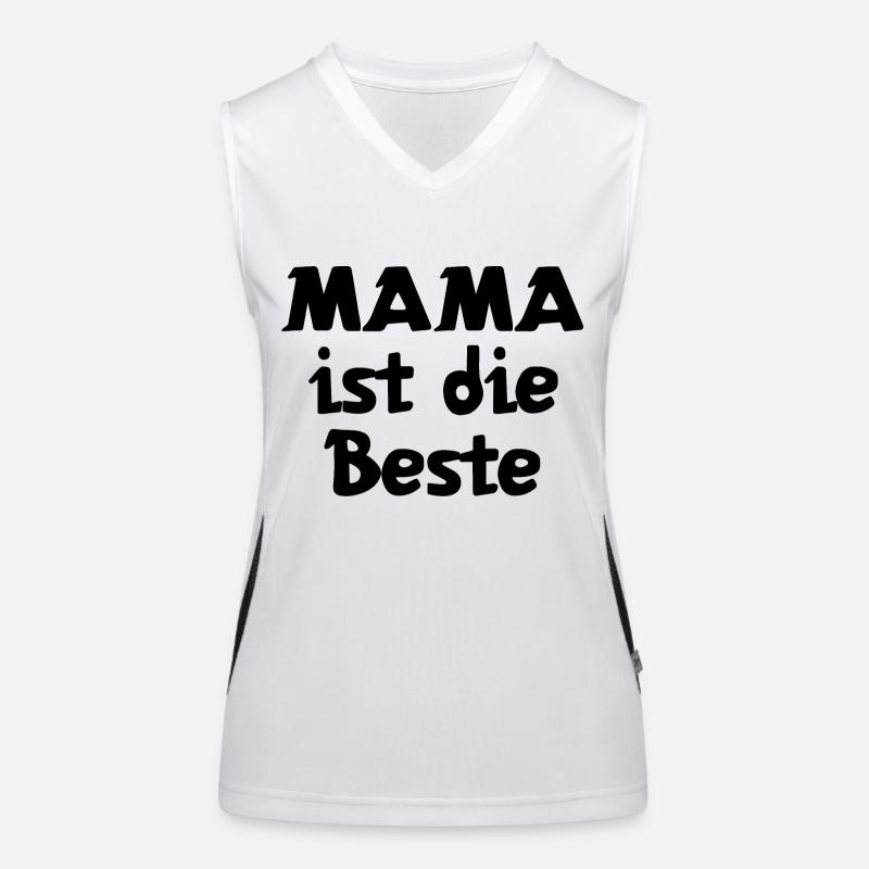 Mama ist die Beste | Mutter | Mama | Eltern Funktionelles Kontrast-Tank Top für Frauen