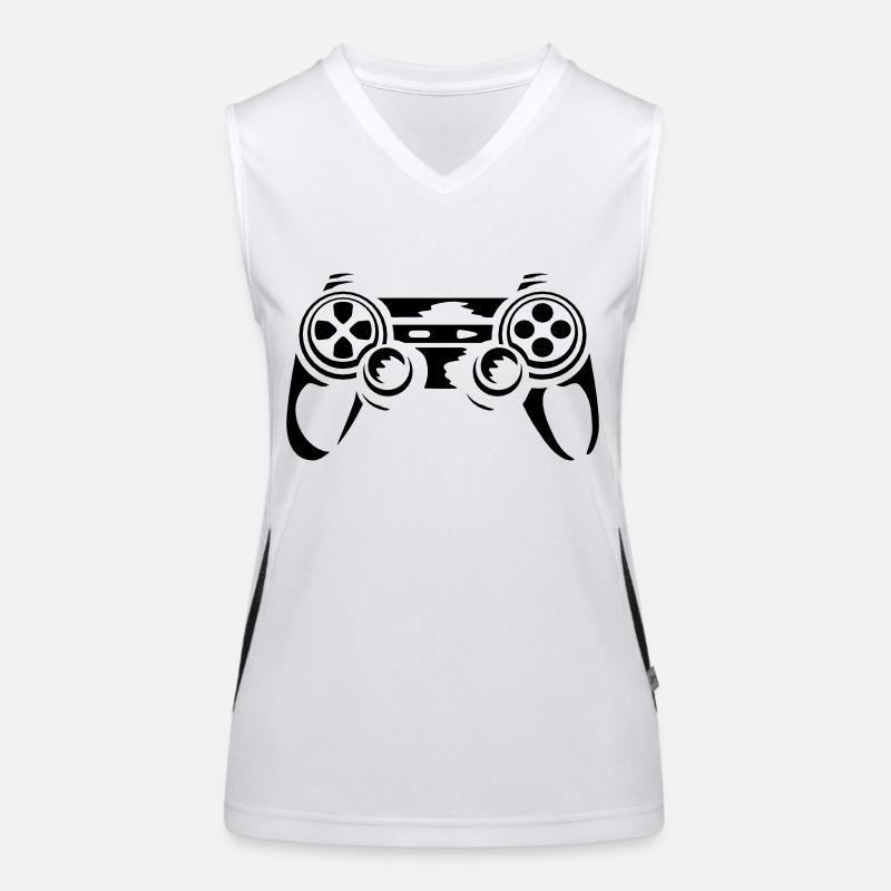 Controller Retro Console Gamer Women's Functional Contrast Tank Top