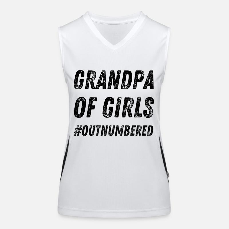 Opa der Mädchen in der Unterzahl Funktionelles Kontrast-Tank Top für Frauen