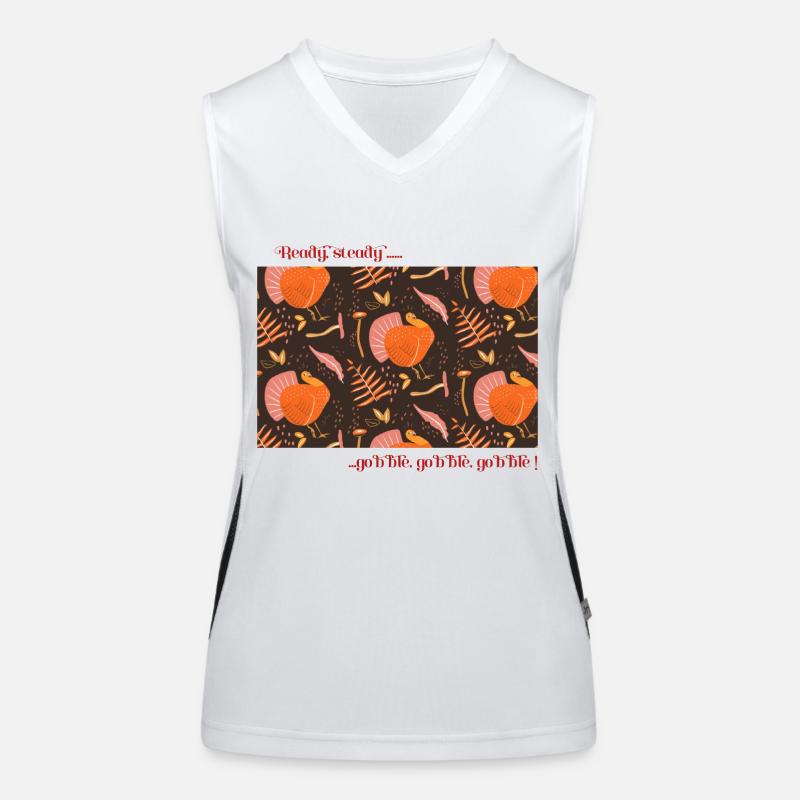 Ready, steady, gobble gobble gobble Funktionelles Kontrast-Tank Top für Frauen