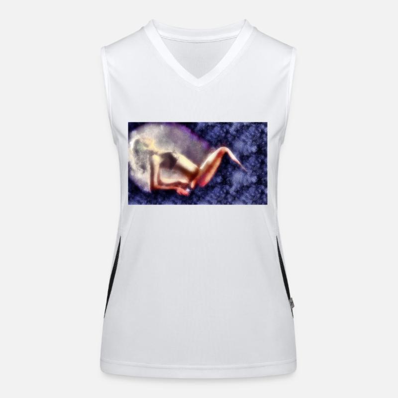 Mädchen Regen Funktionelles Kontrast-Tank Top für Frauen