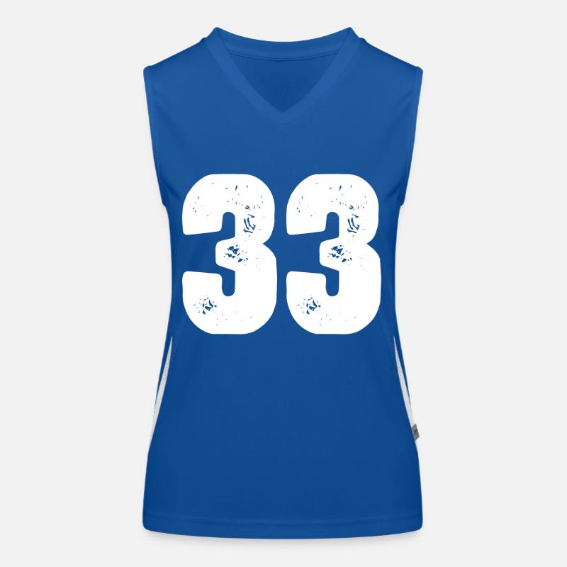 33 Maillot numéro Débardeur respirant contrasté Femme