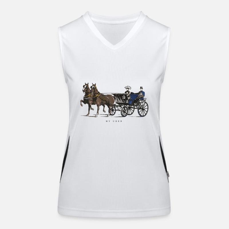 Le cheval comme mon Uber Débardeur respirant contrasté Femme