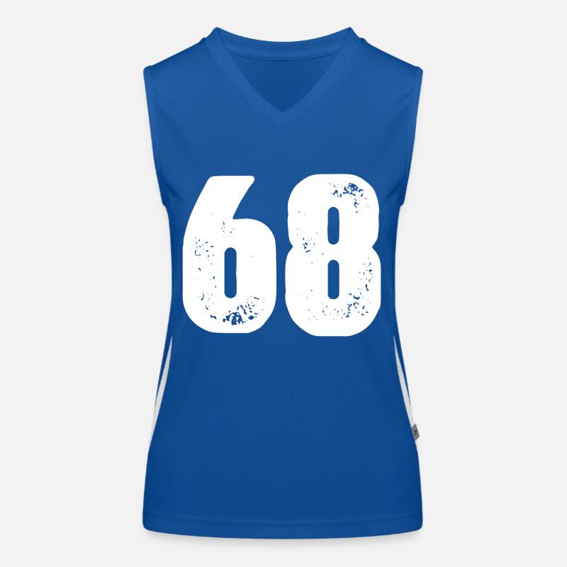 68 Maillot numéro Débardeur respirant contrasté Femme