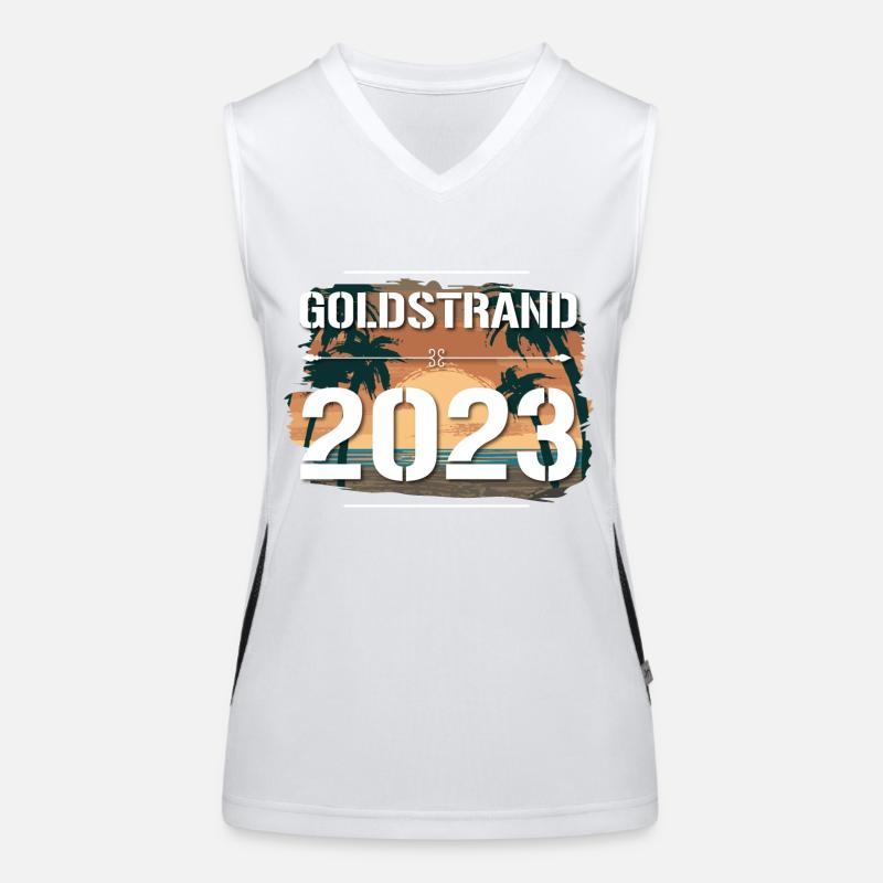 Sables d’or 2023 (Garantie du prix le plus bas) Débardeur respirant contrasté Femme