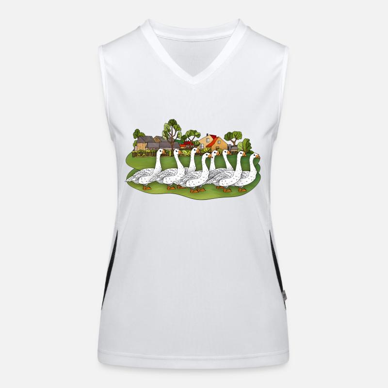 Gänse Funktionelles Kontrast-Tank Top für Frauen