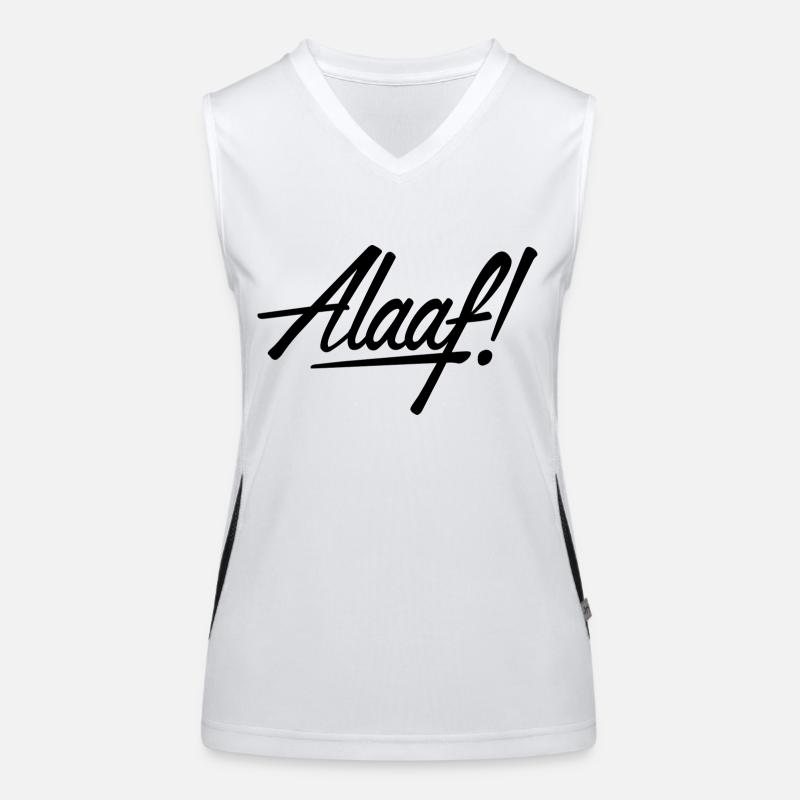 Alaaf! Design schwarz Funktionelles Kontrast-Tank Top für Frauen