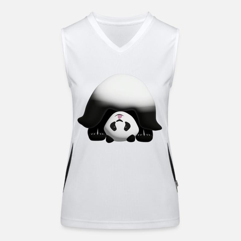 Doigt de panda 3d Débardeur respirant contrasté Femme