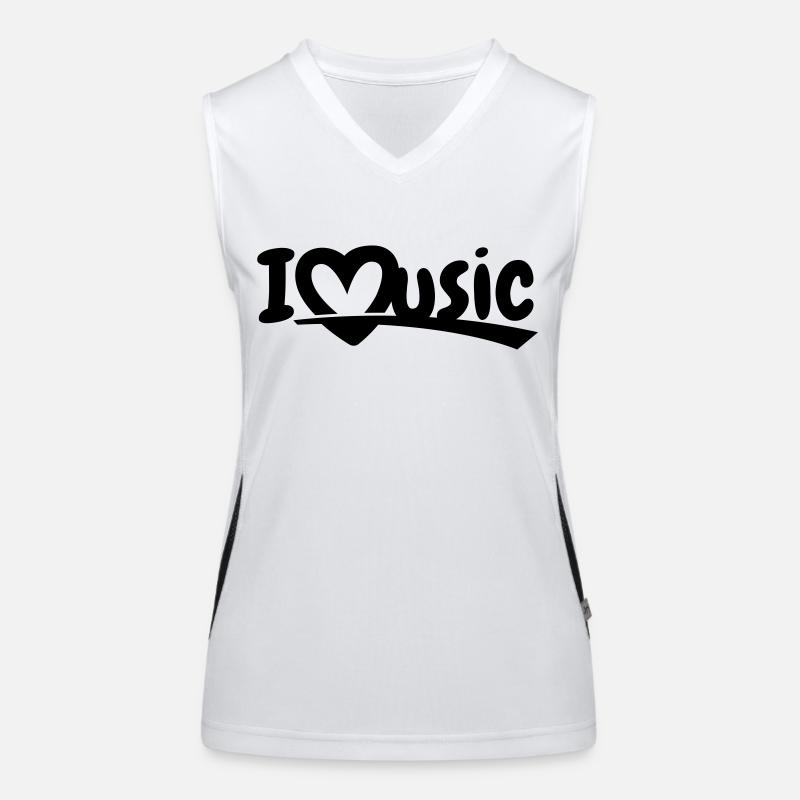 I love music Women's Functional Contrast Tank Top