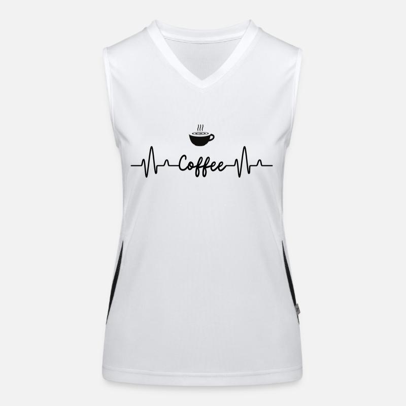 Coffee Funktionelles Kontrast-Tank Top für Frauen