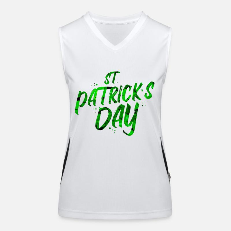 St. Patricks Tag Funktionelles Kontrast-Tank Top für Frauen