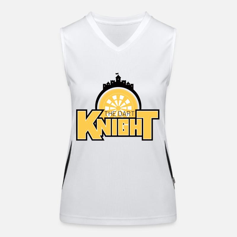 Dart Knight Castle Funktionelles Kontrast-Tank Top für Frauen