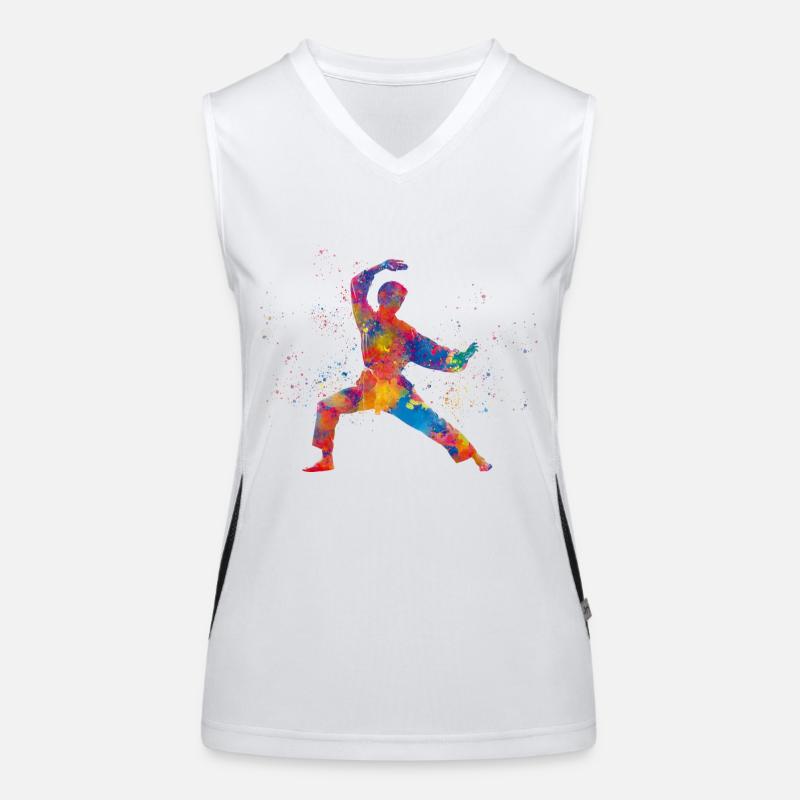 Karate-martial art Women's Functional Contrast Tank Top