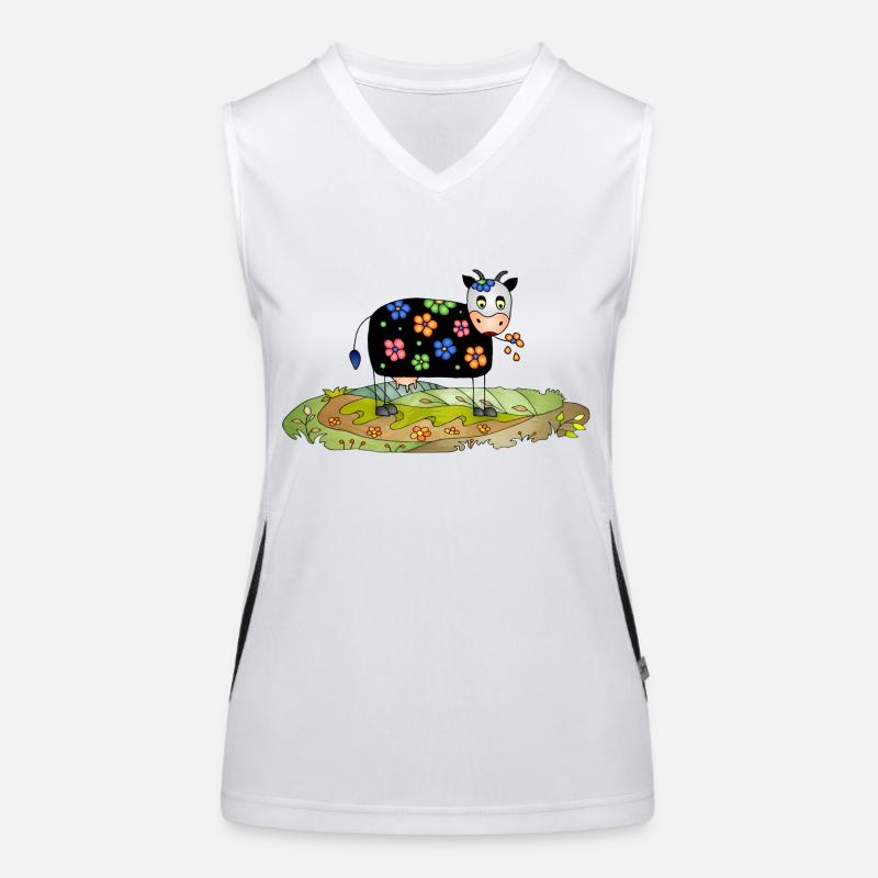 Cow Women's Functional Contrast Tank Top