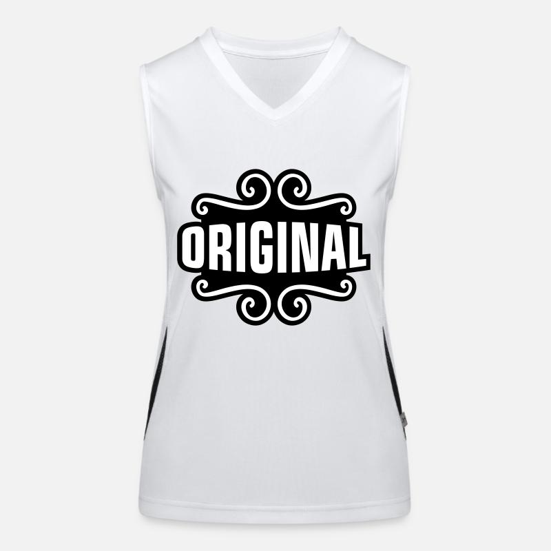 Original Spruch Funktionelles Kontrast-Tank Top für Frauen